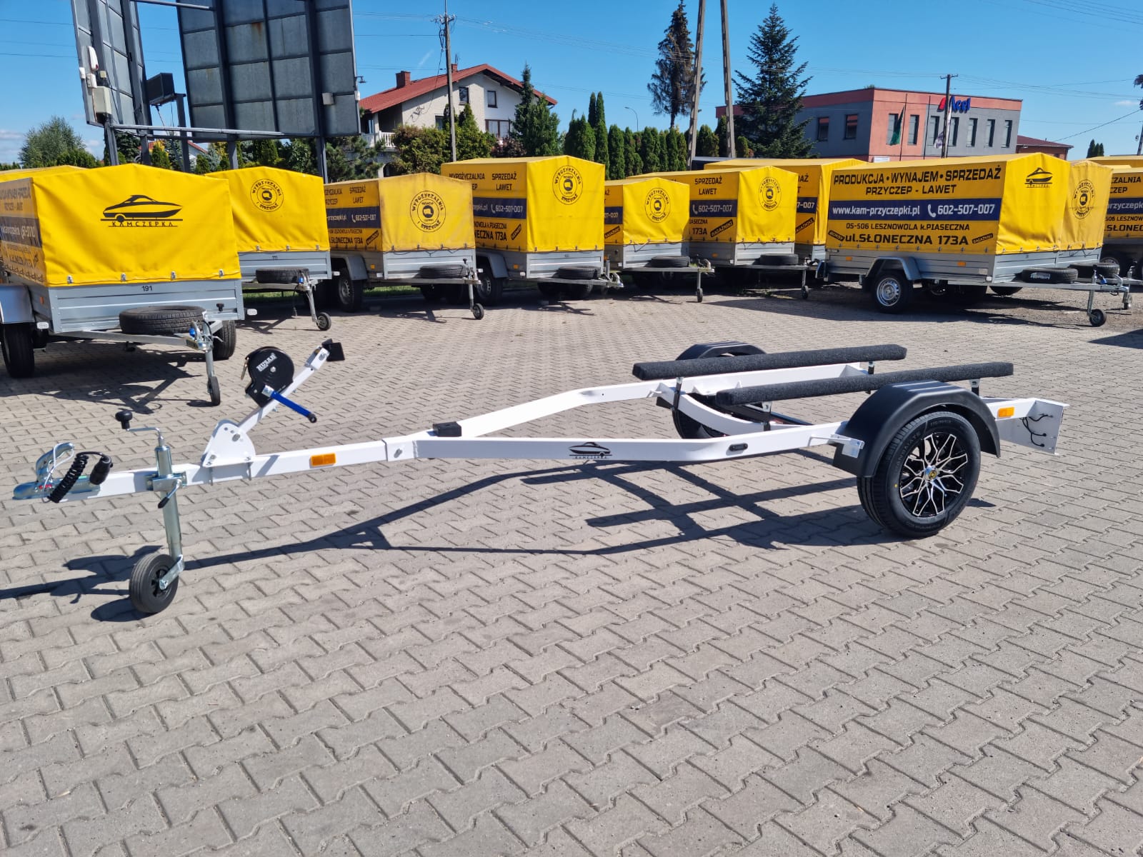 Przyczepa pod Skuter PL1/1S-750_K13 Biały - Kamczepka