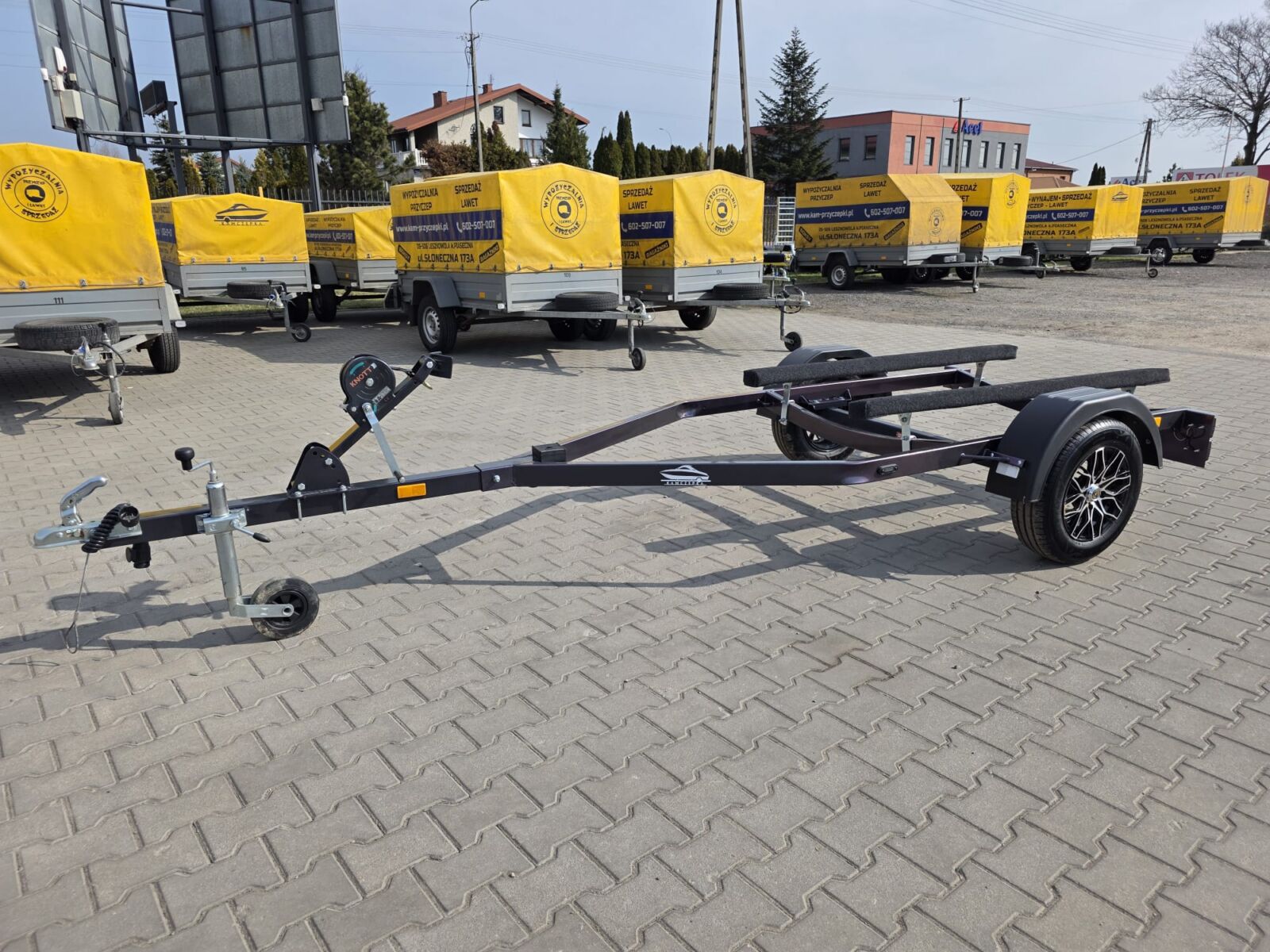 Przyczepa pod Skuter PL1/1S-750_K13 Kameleon (trzy kolory) - Kamczepka