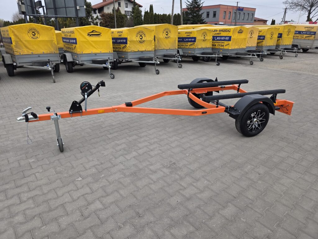 Przyczepa pod Skuter PL1/1S-750_K13 PODESTY POMARAŃCZOWY