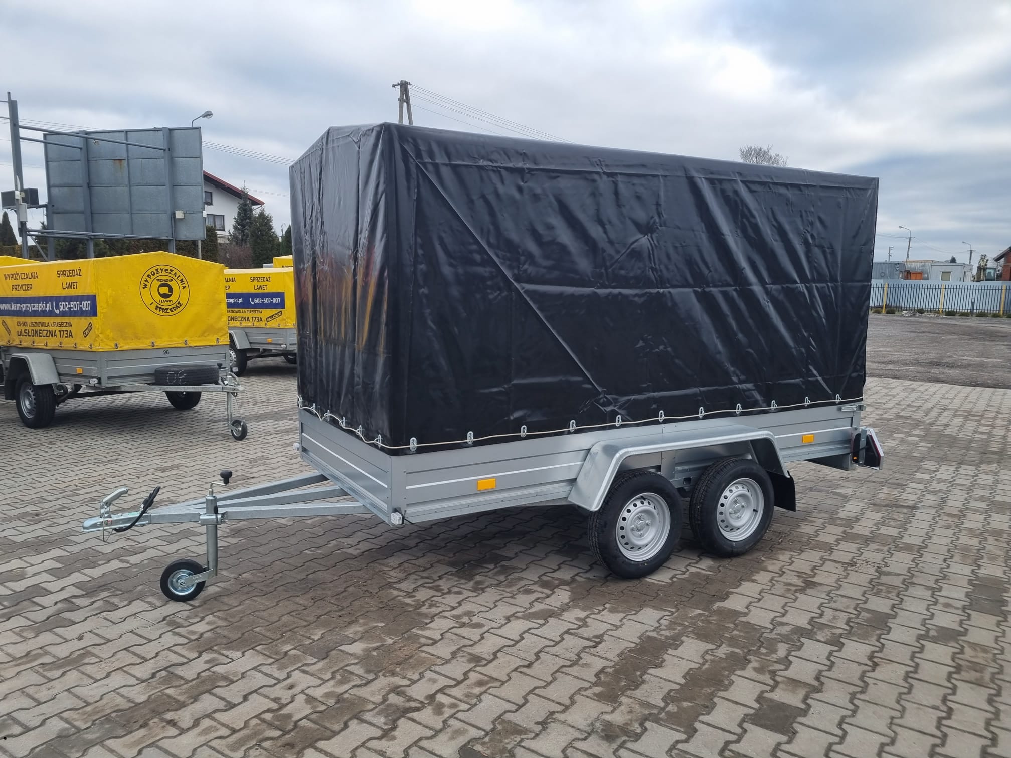 Przyczepa dwuosiowa lekka Rydwan C750/G3 DMC 400-750 kg